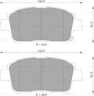 BOSCH 0 986 505 225 - Kit pastiglie freno, Freno a disco autozon.pro