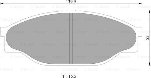 BOSCH 0 986 505 748 - Kit pastiglie freno, Freno a disco autozon.pro