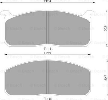 BOSCH 0 986 505 751 - Kit pastiglie freno, Freno a disco autozon.pro