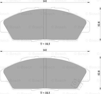 BOSCH 0 986 505 711 - Kit pastiglie freno, Freno a disco autozon.pro