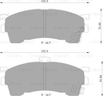 BOSCH 0 986 505 781 - Kit pastiglie freno, Freno a disco autozon.pro