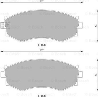 BOSCH 0 986 505 731 - Kit pastiglie freno, Freno a disco autozon.pro