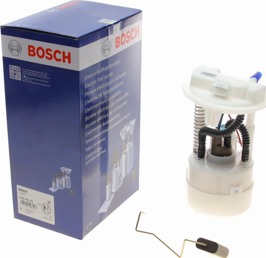 BOSCH 0 986 580 952 - Gruppo alimentazione carburante autozon.pro