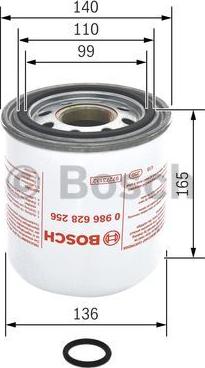 BOSCH 0 986 628 256 - Cartuccia essiccatore aria, Imp. aria compressa autozon.pro