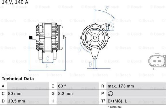 BOSCH 0 986 049 950 - Alternatore autozon.pro