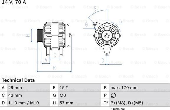 BOSCH 0 986 049 960 - Alternatore autozon.pro