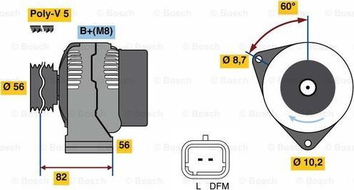 BOSCH 0 986 049 910 - Alternatore autozon.pro