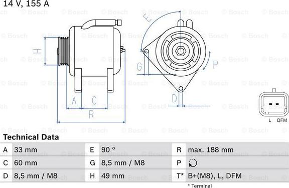 BOSCH 0 986 049 450 - Alternatore autozon.pro