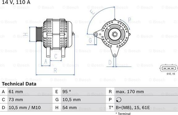 BOSCH 0 986 049 430 - Alternatore autozon.pro