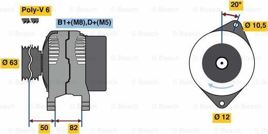 BOSCH 0 986 049 420 - Alternatore autozon.pro