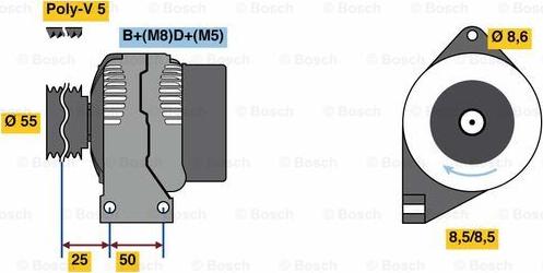 BOSCH 0 986 049 540 - Alternatore autozon.pro