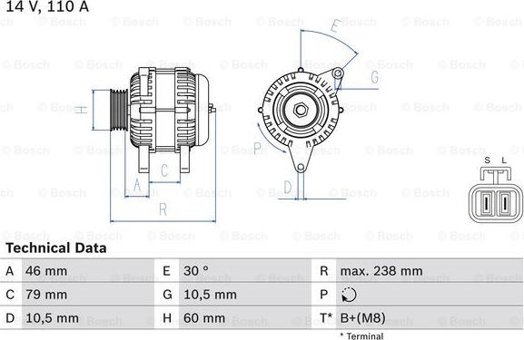 BOSCH 0 986 049 500 - Alternatore autozon.pro