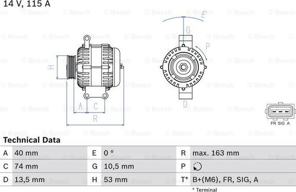 BOSCH 0 986 049 520 - Alternatore autozon.pro