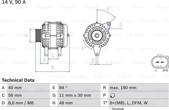 BOSCH 0 986 049 640 - Alternatore autozon.pro