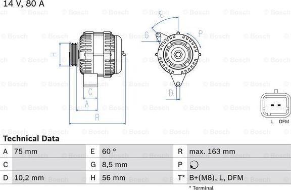 BOSCH 0 986 049 630 - Alternatore autozon.pro