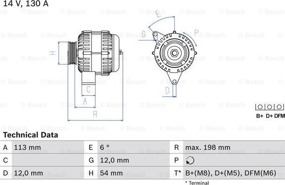 BOSCH 0 986 049 000 - Alternatore autozon.pro