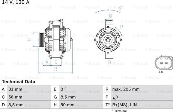 BOSCH 0 986 049 010 - Alternatore autozon.pro