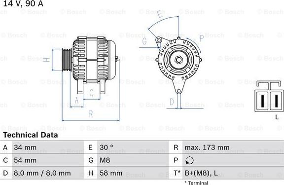 BOSCH 0 986 049 191 - Alternatore autozon.pro