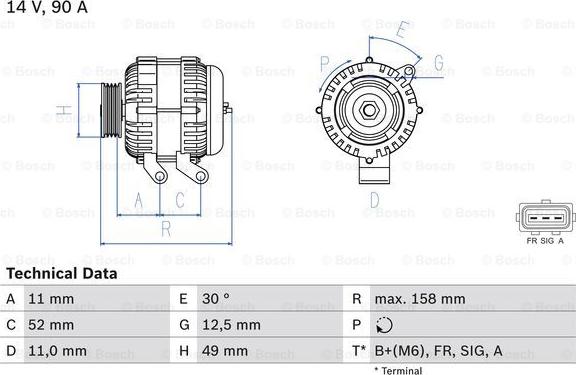 BOSCH 0 986 049 121 - Alternatore autozon.pro