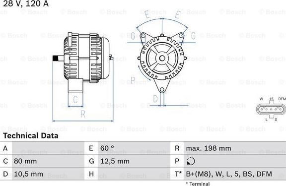 BOSCH 0 986 049 820 - Alternatore autozon.pro