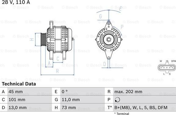 BOSCH 0 986 049 350 - Alternatore autozon.pro