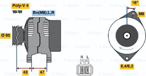 BOSCH 0 986 049 201 - Alternatore autozon.pro