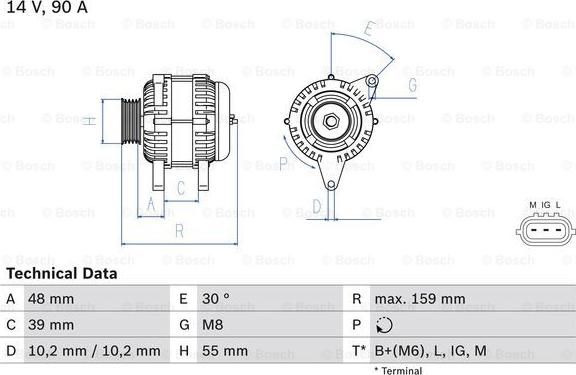 BOSCH 0 986 049 211 - Alternatore autozon.pro