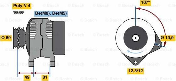 BOSCH 0 986 049 740 - Alternatore autozon.pro