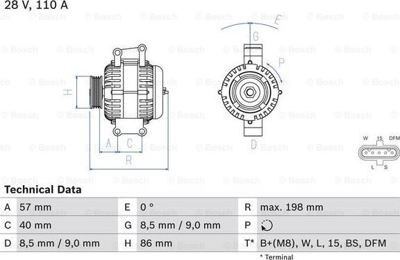 BOSCH 0 986 049 780 - Alternatore autozon.pro