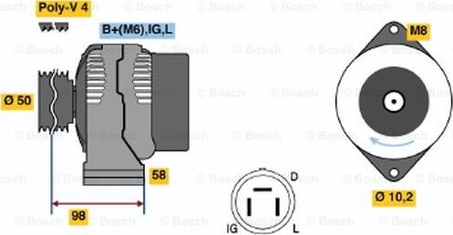 BOSCH 0 986 044 981 - Alternatore autozon.pro