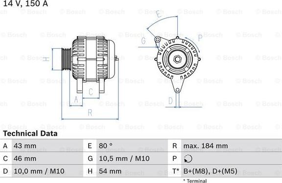 BOSCH 0 986 044 400 - Alternatore autozon.pro