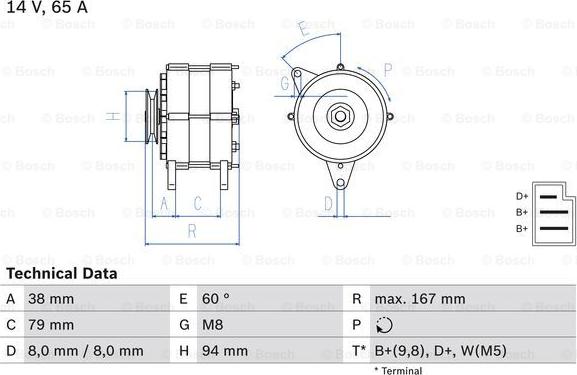 BOSCH 0 986 044 591 - Alternatore autozon.pro