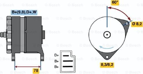 BOSCH 0 986 044 571 - Alternatore autozon.pro