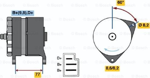 BOSCH 0 986 044 601 - Alternatore autozon.pro