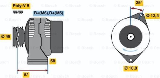 BOSCH 0 986 044 621 - Alternatore autozon.pro