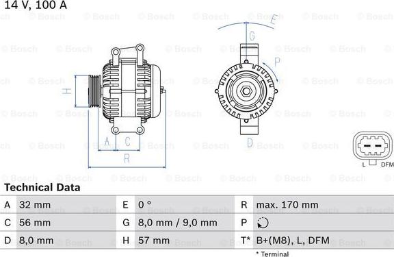 BOSCH 0 986 044 010 - Alternatore autozon.pro