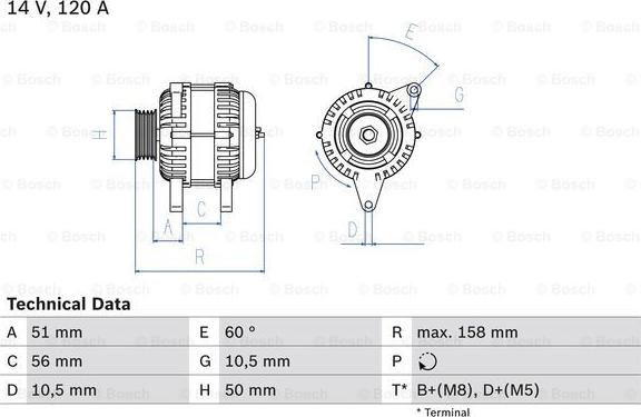 BOSCH 0 986 044 030 - Alternatore autozon.pro