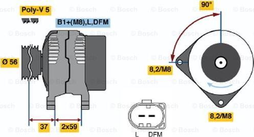 BOSCH 0 986 044 850 - Alternatore autozon.pro