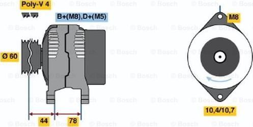 BOSCH 0 986 044 801 - Alternatore autozon.pro