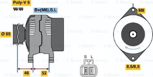 BOSCH 0 986 044 811 - Alternatore autozon.pro