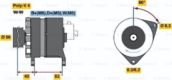 BOSCH 0 986 044 821 - Alternatore autozon.pro