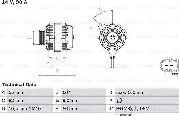 BOSCH 0 986 044 300 - Alternatore autozon.pro