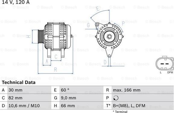 BOSCH 0 986 044 330 - Alternatore autozon.pro