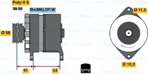 BOSCH 0 986 044 280 - Alternatore autozon.pro