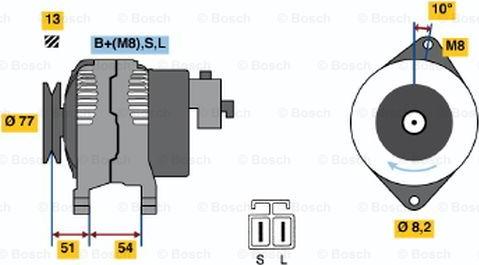 BOSCH 0 986 045 951 - Alternatore autozon.pro