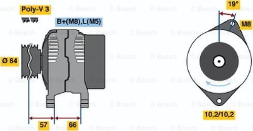 BOSCH 0 986 045 981 - Alternatore autozon.pro