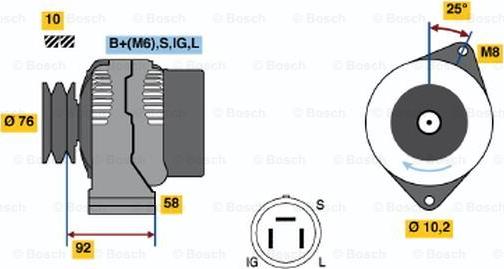 BOSCH 0 986 045 921 - Alternatore autozon.pro