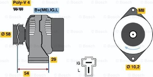 BOSCH 0 986 045 461 - Alternatore autozon.pro