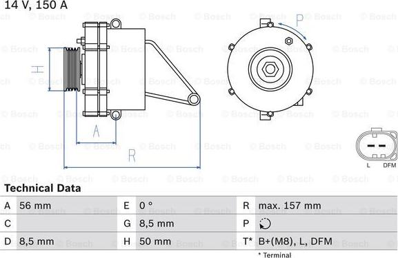 BOSCH 0 986 045 410 - Alternatore autozon.pro