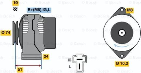 BOSCH 0 986 045 471 - Alternatore autozon.pro